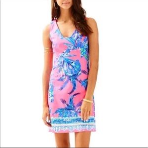 Lilly Pulitzer tandie shift dress tiki pink size 6